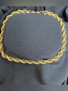 Edwin Pearl Gold Rope Chain Necklace